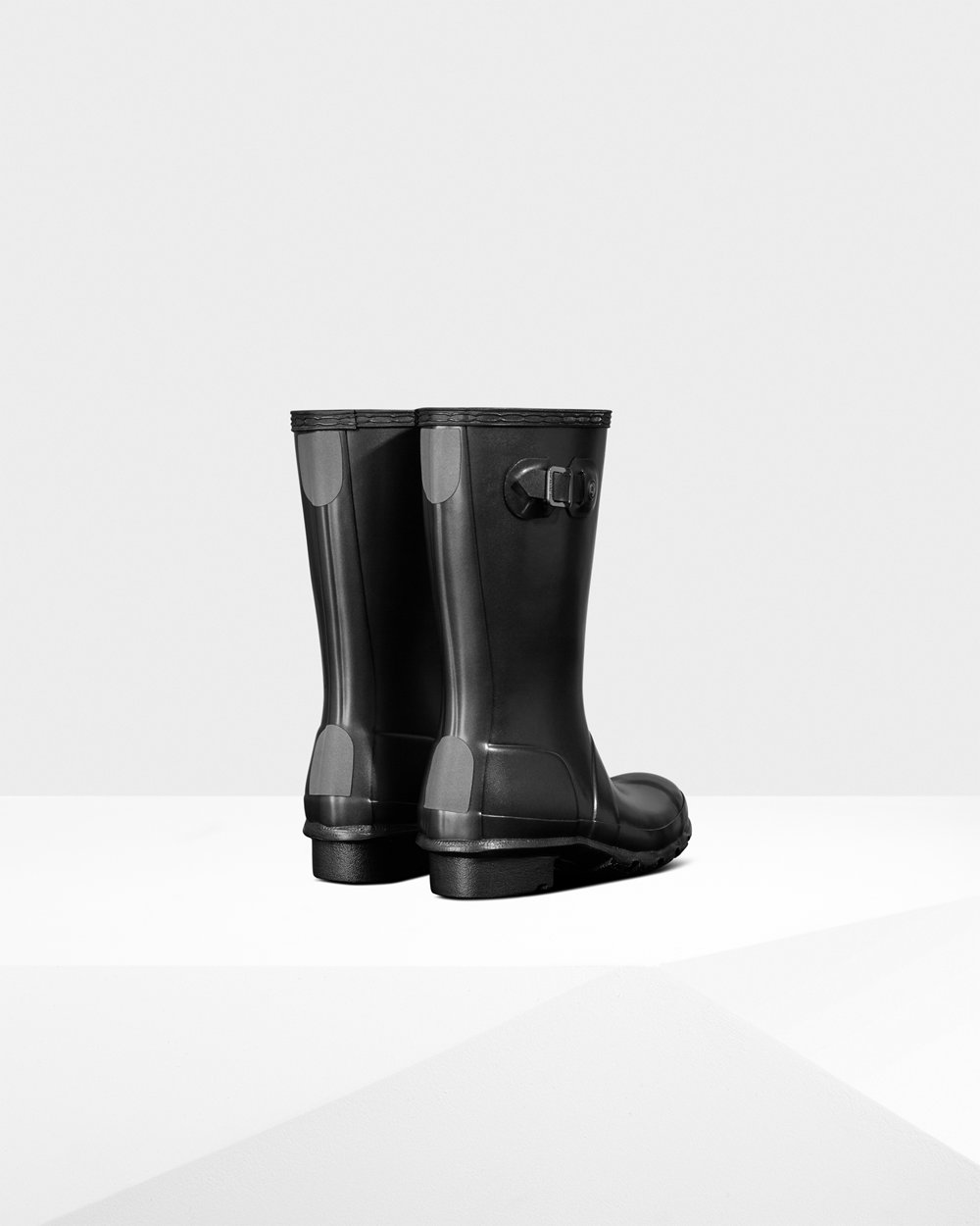 Kids Hunter Original Big Pearlized | Rain Boots Black | NZ-75361-GAXK